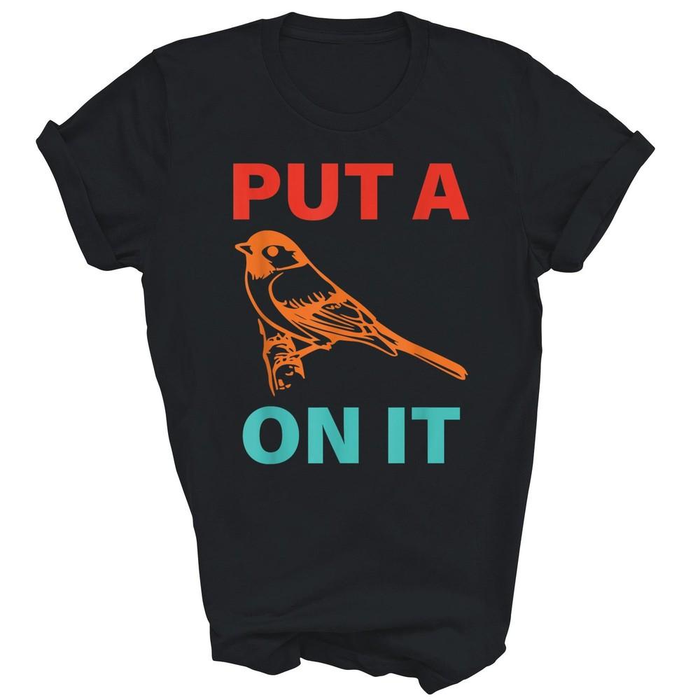 Надень это Птица Винтажная Унисекс Футболка Подарок XL