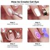 Black Hole Shape Cat Eye Nail Art Magnet Suck Hollow Cat Eye Nail Art Effect Magnet Ring for Magnetic Gel Polish Manicure Tools