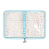 A5 Budget Binder Planner Cover with Zipper Glitter Stars 6 Ring Refillable Notebook Shell for Journal Albums Diary School Office Supplies