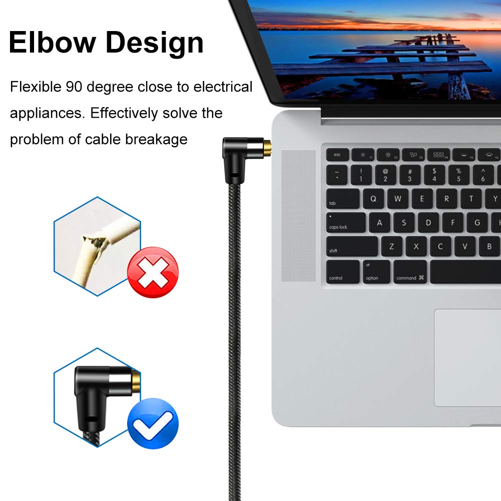 3.5mm Aux Cable 1ft, 3.5mm Nylon Braided Male to Male Stereo Audio Cable Audio Auxiliary Input Adapter for Headphones, Car, Home Stereos, Speaker