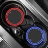Colorful LED Car Coaster Universal Atmosphere Light Water Cup Pad Anti-slip Mat Bracket Cup Holder Pad Auto Interior Accessories