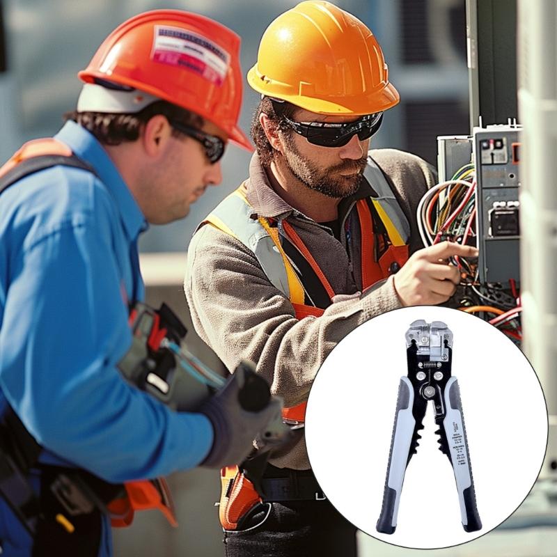 Ergonomic Multipurpose Cable Cutter With Adjustable Wire Stop And Serrated Grip For Secure Handling Electrical Pliers