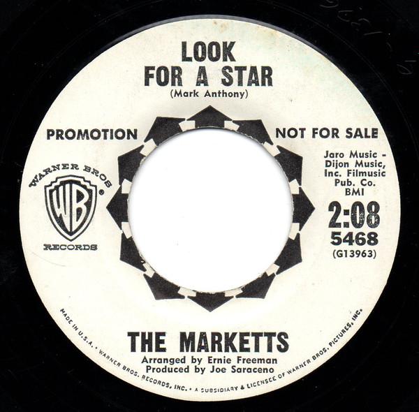 

7inch Record MARKETTS - Look For A Star / Come See, Come Sk 5468PROMO Warner Bros. Re 1964 US Reggae, Ska & Dub Used