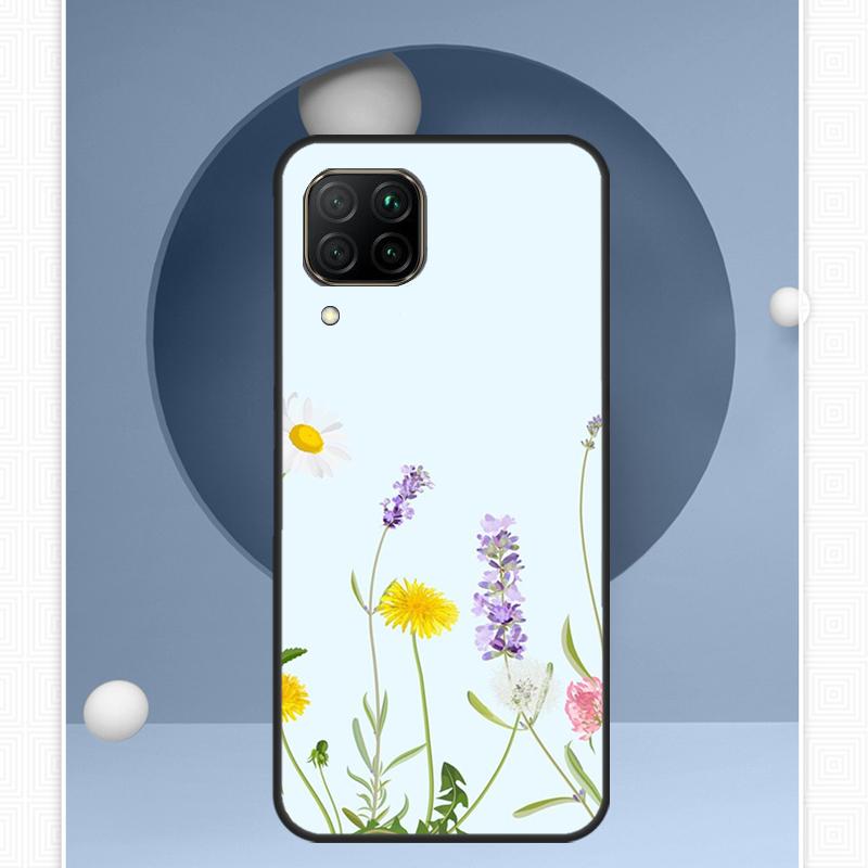 Lavender Purple Flowers For Huawei Nova 12i 12s 11i 8i Y91 Y60 Y70 Y72 Y90 Y61 9 10 SE P20 P40 Lite P30 P60 Pro Case