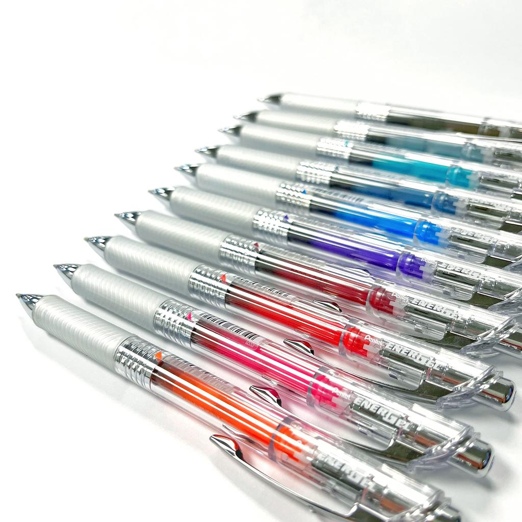 Pentel Ballpoint Pen Gel Ink Energel Infree Clear Body 10 Colors 0.7mm BL77TL-10