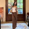 European and American Autumn New Sleeveless Tube Top, Sexy Waist Solid Color Fashion Trend Versatile Vest Top
