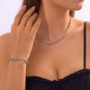 Stainless Steel Byzantine Link Chain Necklace for Women Size 20-22" 92.20 Grams Birthday Gifts for Women