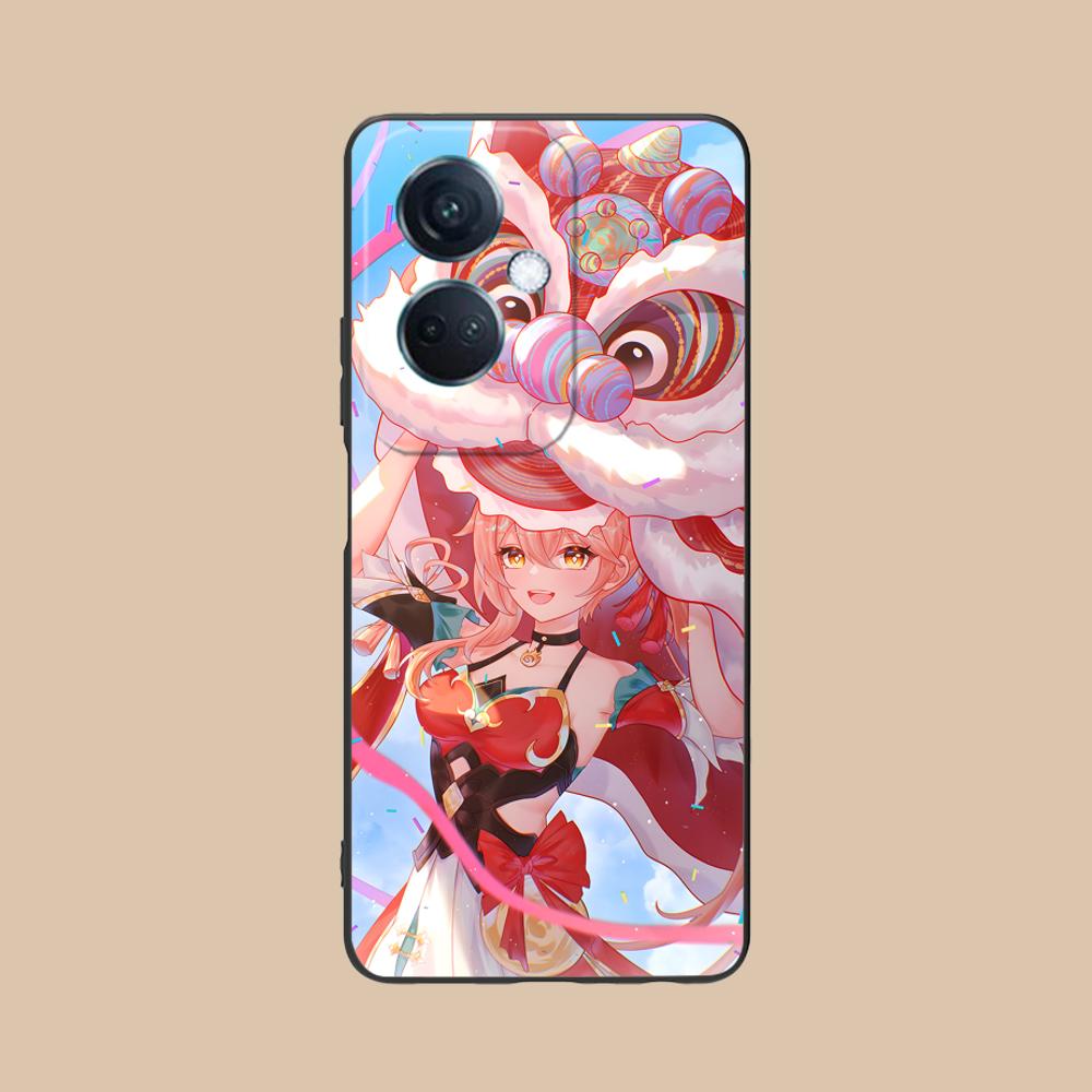HSR Guinaifen Matte TPU Mobile Phone Case for OPPO Reno 14 13 12 11 10 9 8 7 6 5 F T Pro 5G Colorful Printing Cover