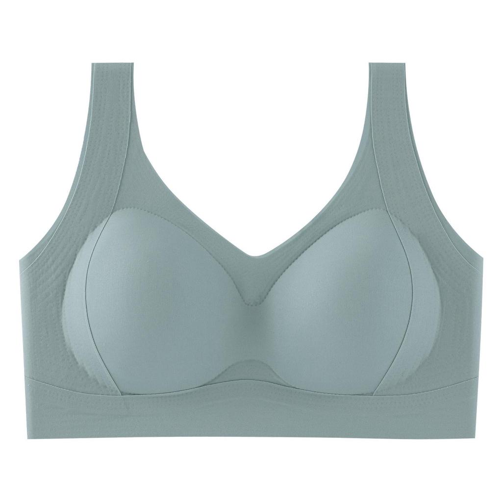 Women's Wire-Free Push-Up Bra: Seamless, Shockproof, Vest-Style for Small Breasts