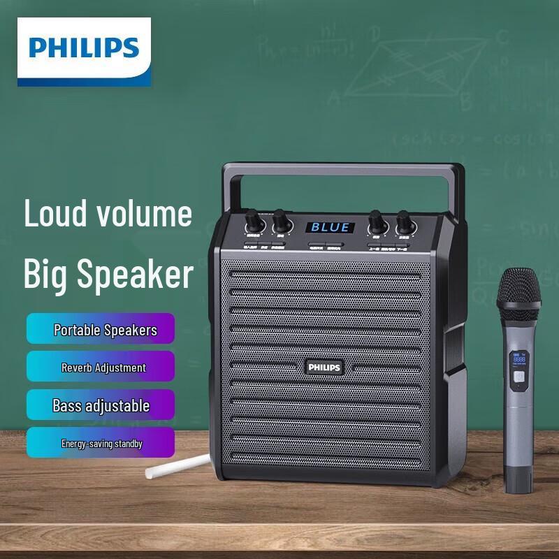 Philips SD50 Portable Amplifier with Wireless Microphone