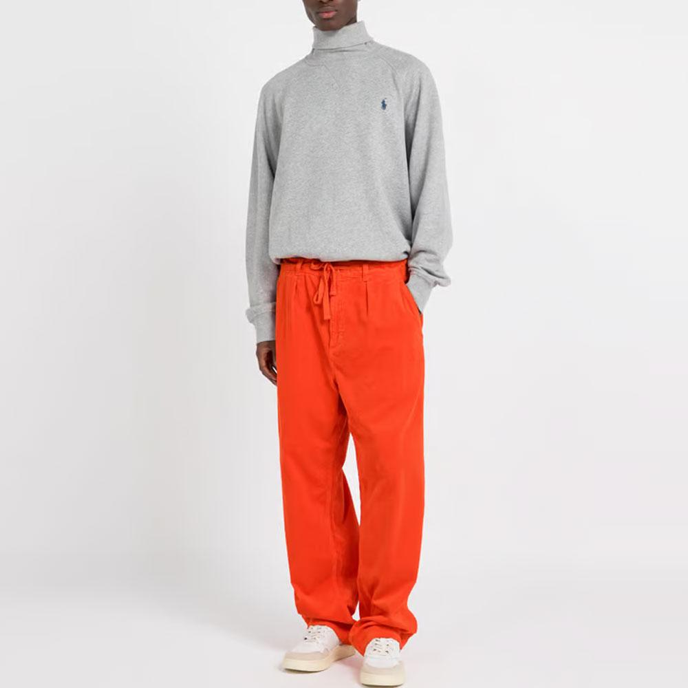 Polo Ralph Lauren Solid Logo Embroidered High Neck Long Sleeve Sweatshirt Men sweatshirt Gray 710951747-002