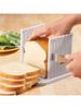 1pc Adjustable Bread Slicer Guide, Plastic Bread Cutter Slicer For Homemade Bread, Foldable Kitchen Baking Tool