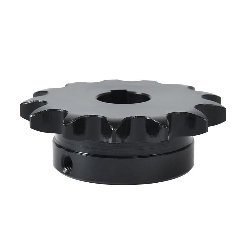 

Blackened Steel Sprocket Gear, 45T, Finished Bore, Double Drive, Multi-Keyway, Single Row.