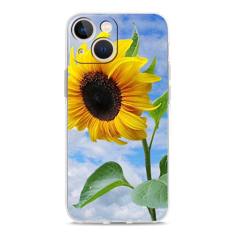 Phone Case For iPhone 17 Cases iPhone Air 16 15 12 13 14 Pro Max 7 8 Plus 16Pro iPhone11 Cover Pretty Sunflower Flower