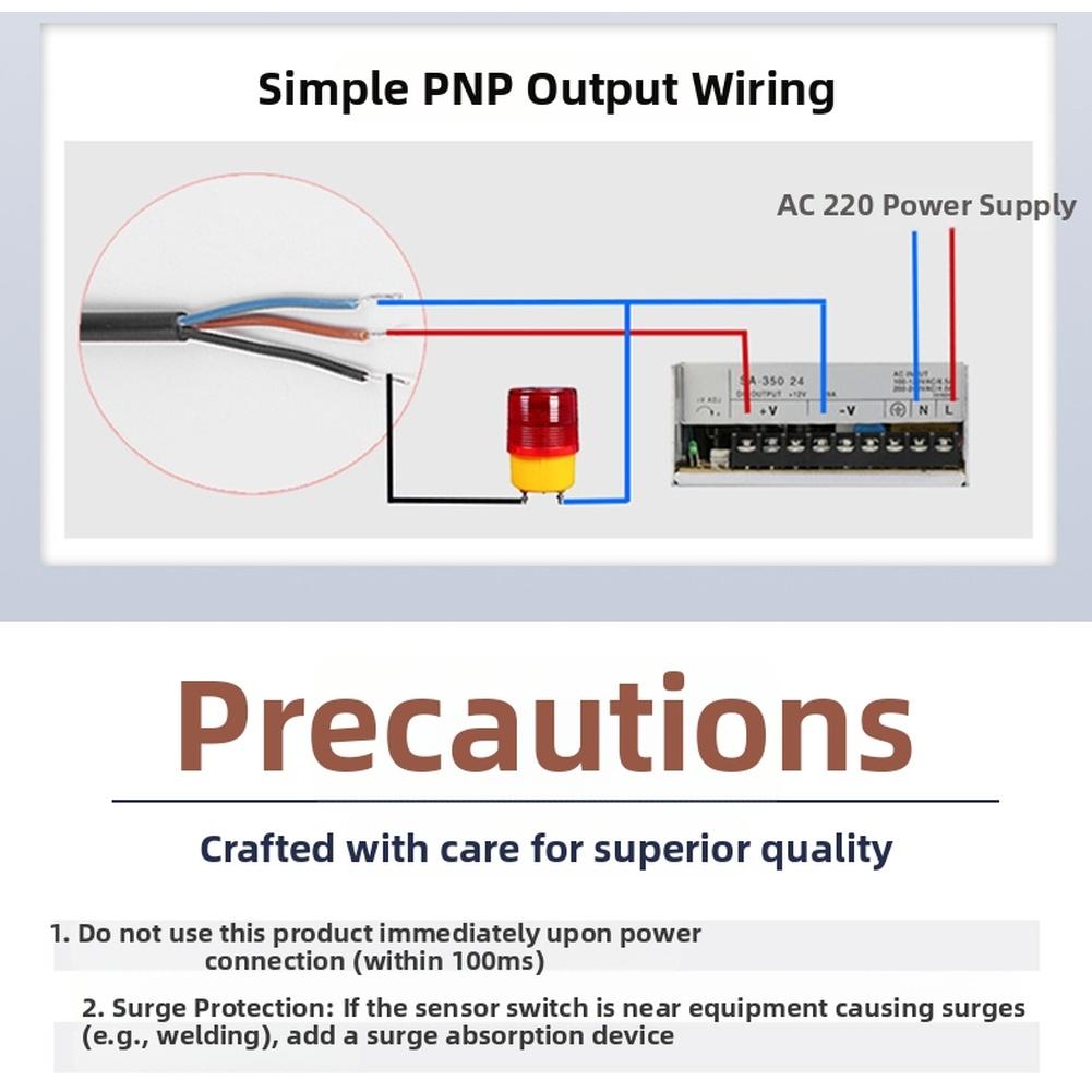 Proximity Switch Sensor DC 12-24V High Sensitivity Annular Proximity Switch Sensor For Metal Detection High Speed Sensor Tools