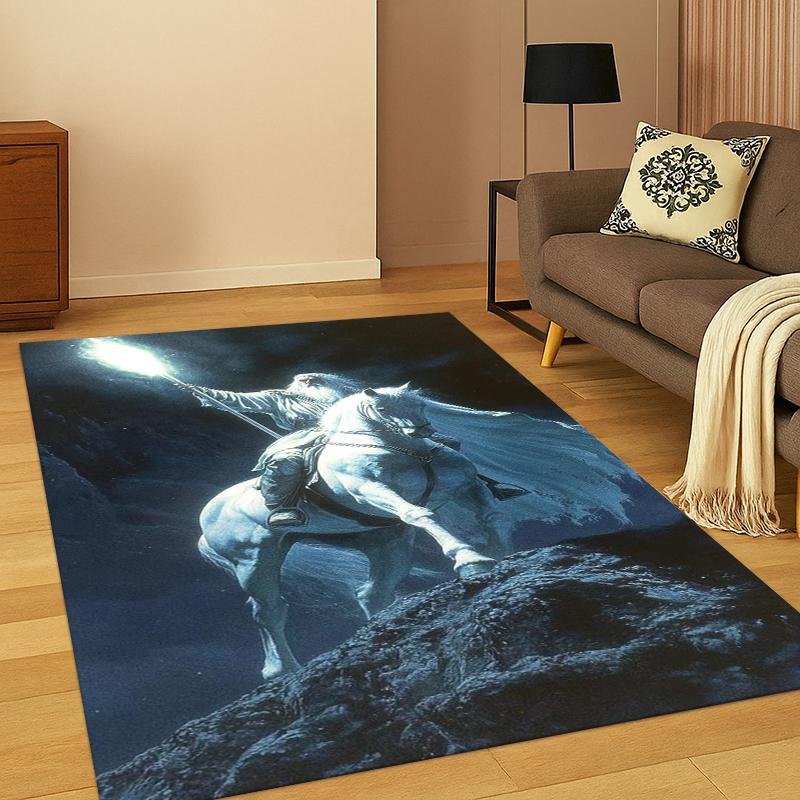 Movie L-Lord of The Rings H-Hobbit Carpet Rug for Bedroom Living Room Sofa Playroom Doormat Home Decor,Kid Area Rug Non-slip