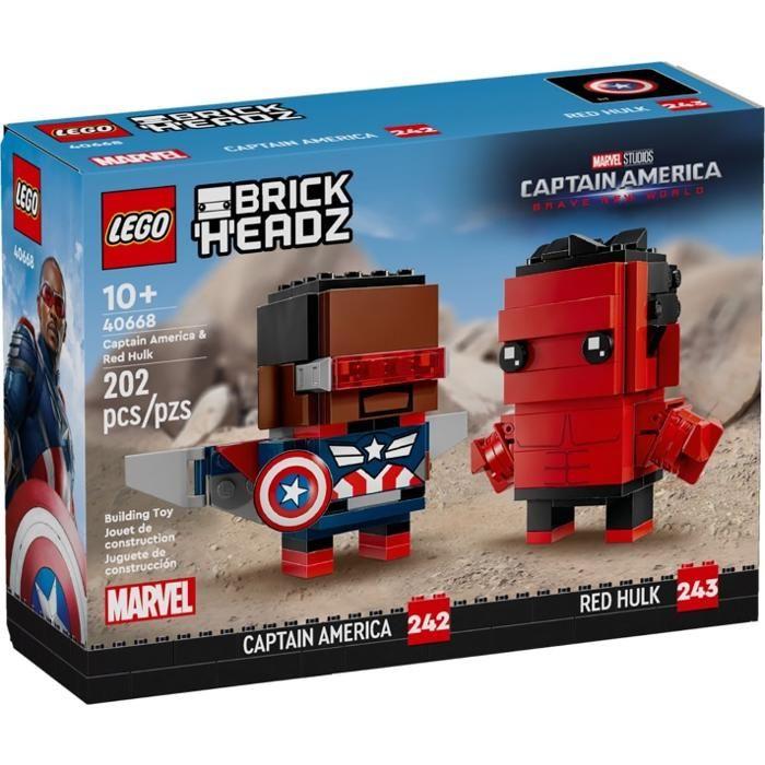 LEGO 40668 Figurines de Captain America et Hulk rouge Condition : Nouveau.