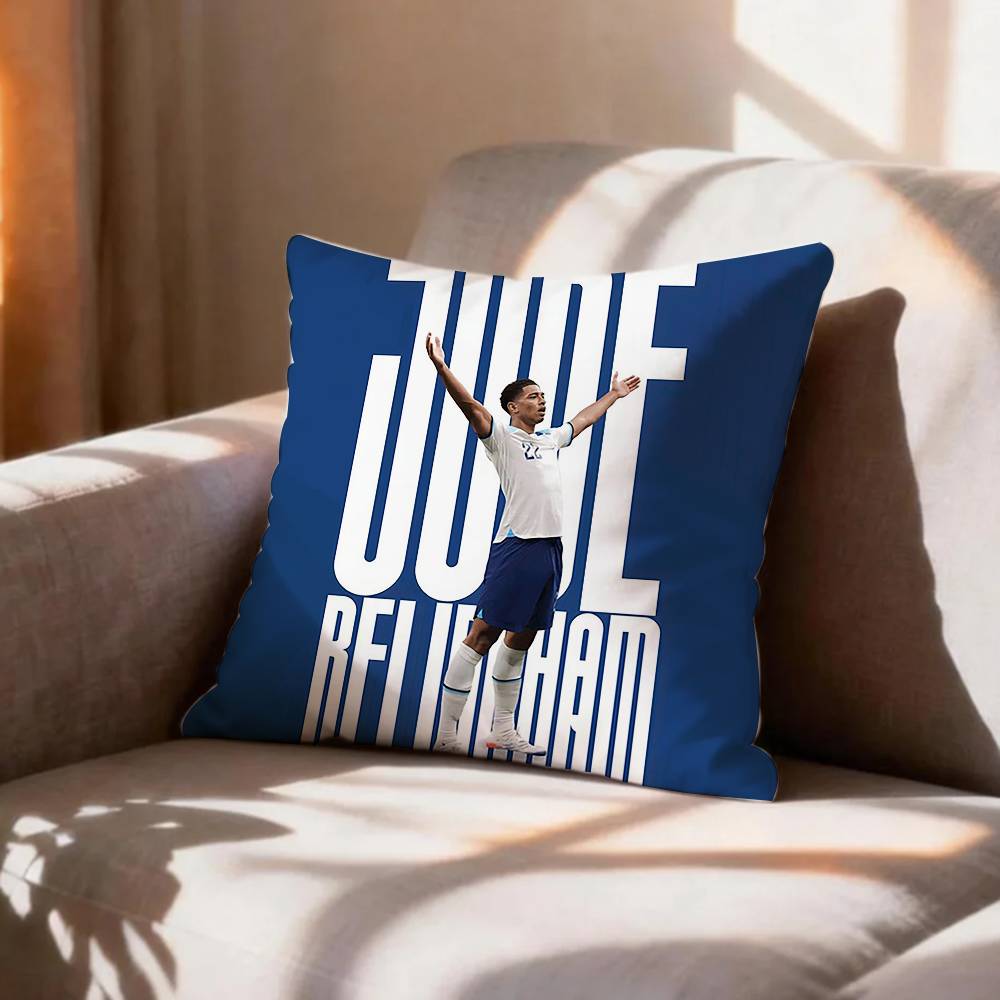 Football JJude BBellinghams   Pillow Case Pattern Printed Pillowcase For Living Room Sofa Cushion Cover