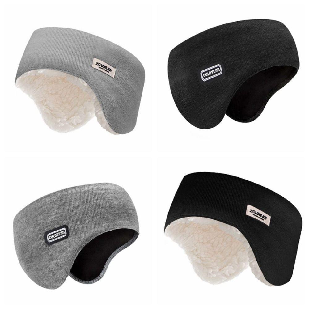 Foldable Men's Plush Ear Cover Cotton Sport Headband Fashion Winter Thickened Earmuffs  School
