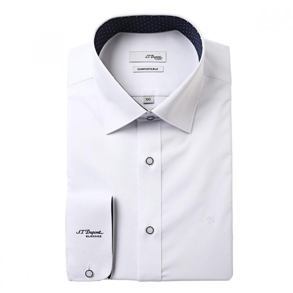 S.t. Dupont 25ss Stretch Slim Fit Long Sleeve Shirt Se5sm22ls930swh 95