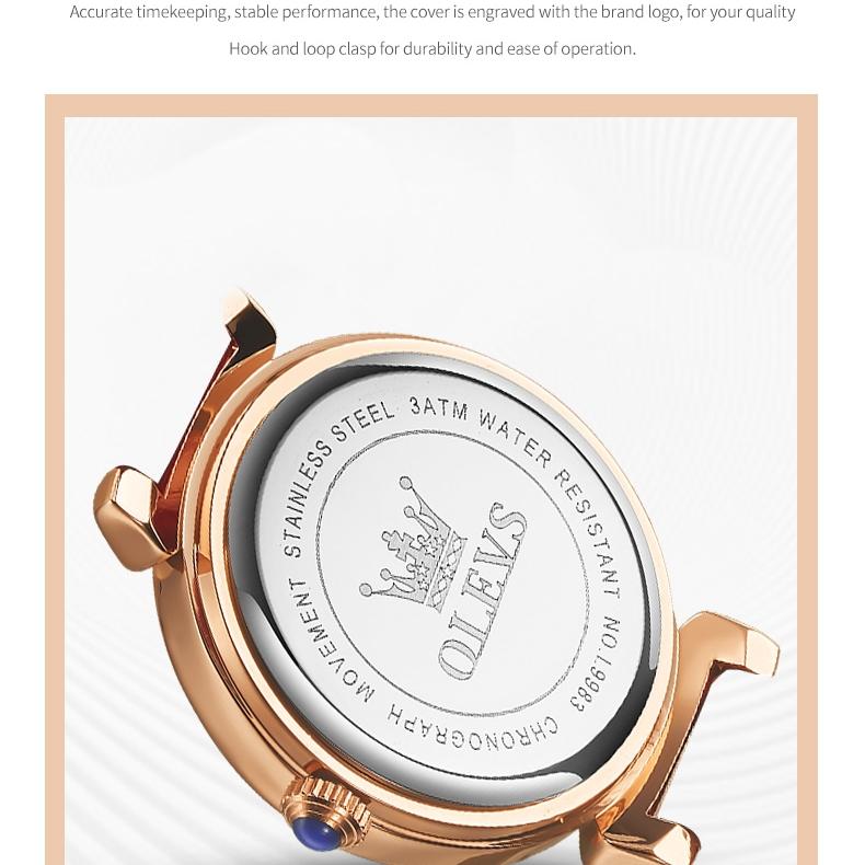 OLEVS Markenuhren Neue Quarzuhr Weibliche Minderheit Hohes Erscheinungsbild Damenuhr Damenuhr