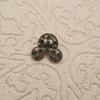 Antique Bronze Rhinestone Mickey & Butterfly Hair Clips