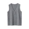 2025 Autumn/Winter French V-neck Sleeveless Slimming Cashmere Knit Vest
