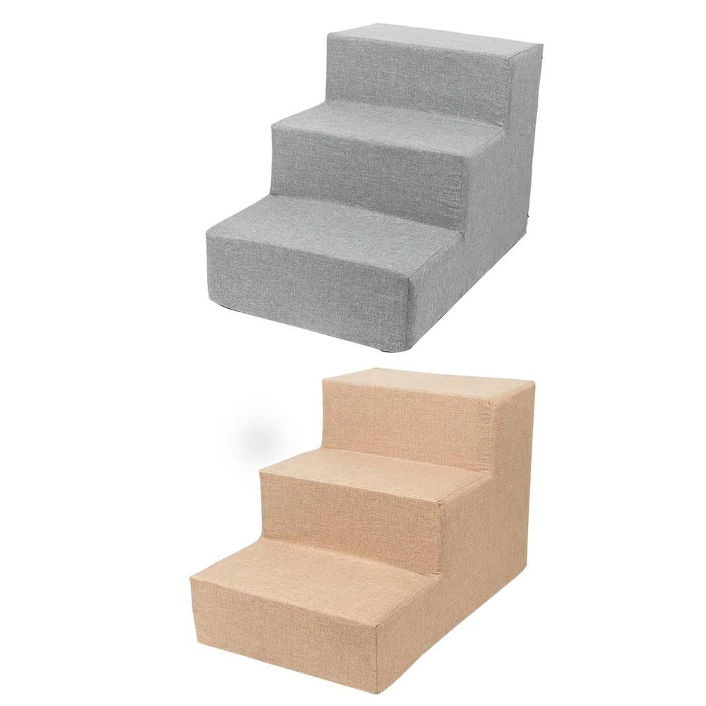 Pet Steps, Washable Removable Cover Ladder Ramp for Kitten High Bed Climbing Cats Non Slip