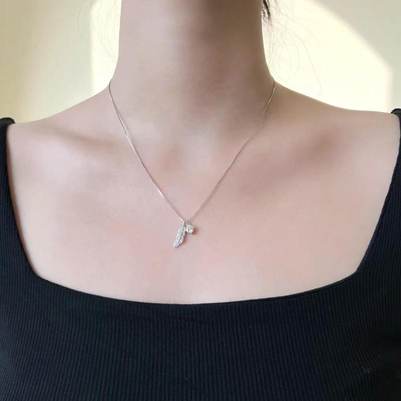 Simple Feather Necklace - New Luxury, Fresh and Unconventional Titanium Steel Collar Chain Jewelry