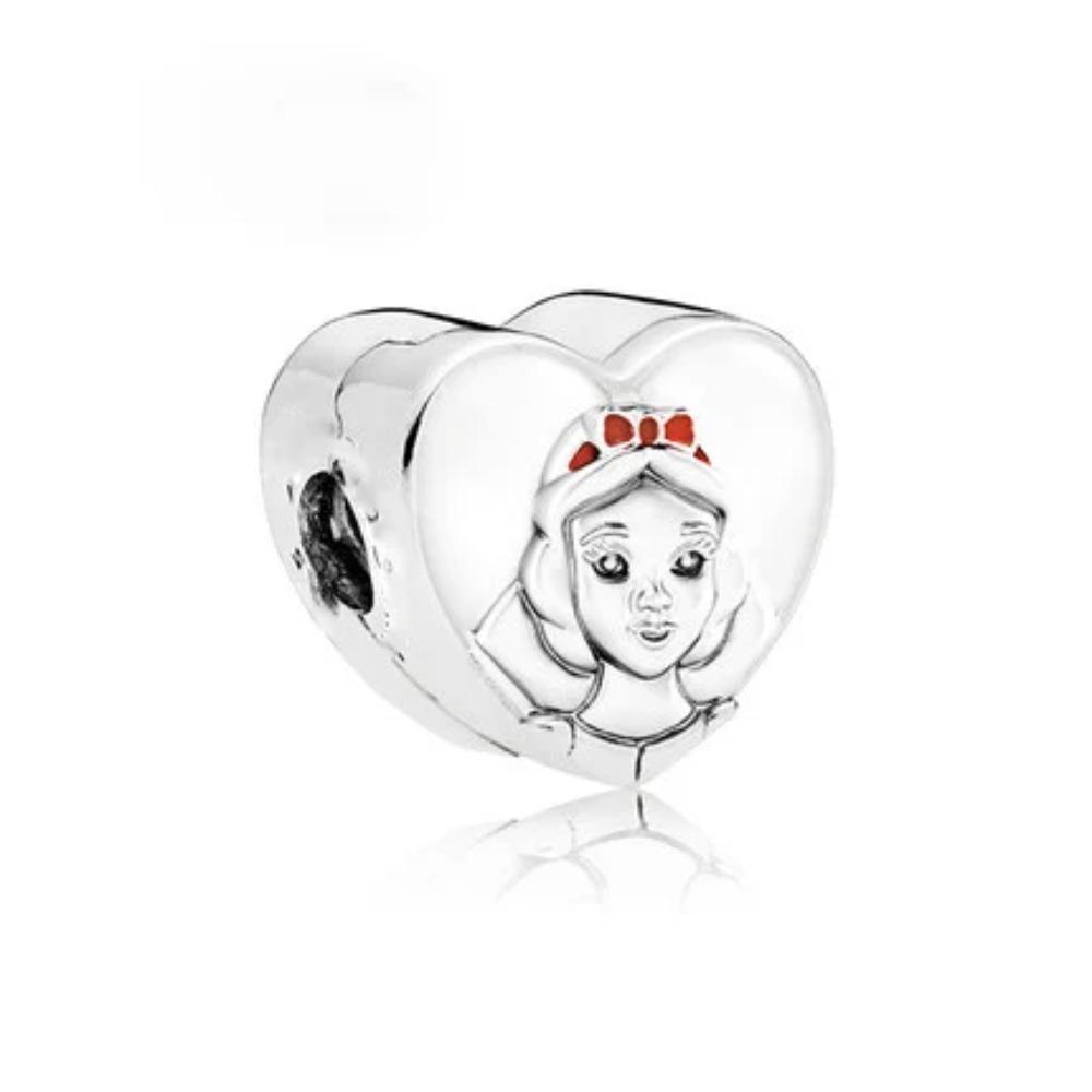 925 Silver   Princess Charm Pendant Fit  Bracelets DIY Women Jewelry Exquisite