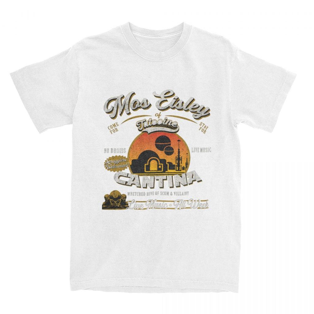 Couple T Shirt Mos Eisley Cantina Tatooine Dks T Shirts Galaxy Moon Summer Tee Shirt Vintage Print Cotton Tops Plus Size 6XL