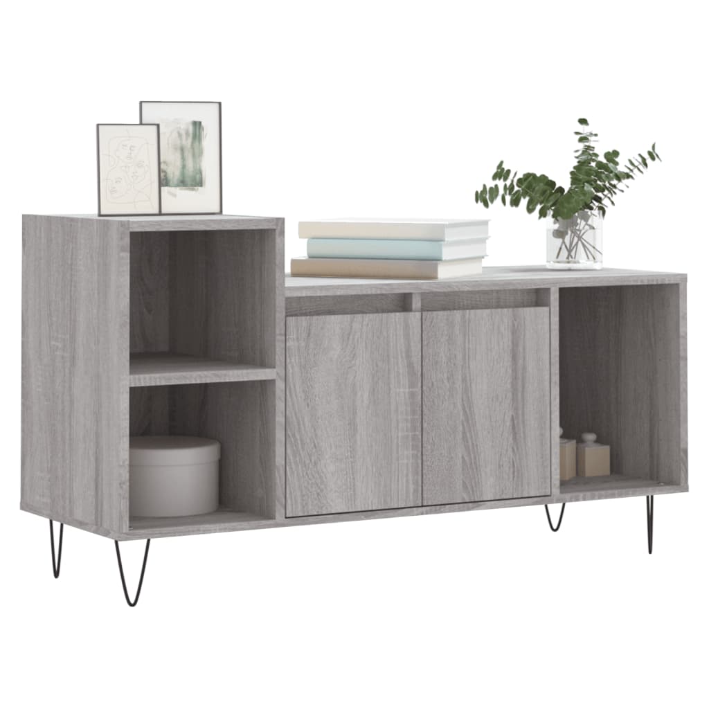 TV Cabinet Gray Sonoma 100x35x55 cm Particleboard
