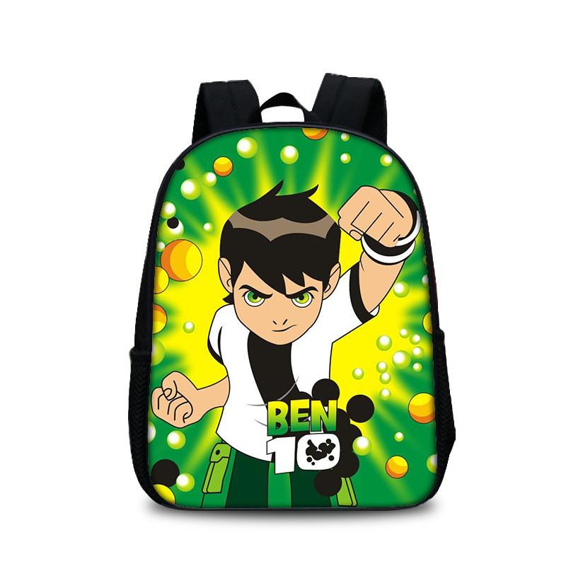 Mochila Escolar Ben 10 para Adolescentes con Diseño Cómodo Bolsa para Libros de Nailon para Estudiantes