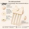 Hair Styling Gadget Electric Heated Volume Clip, Rechargeable Volumizing Clip for Bangs Styling, Root Lifter Fine Flat Comb with 2 Heat Settings Fast