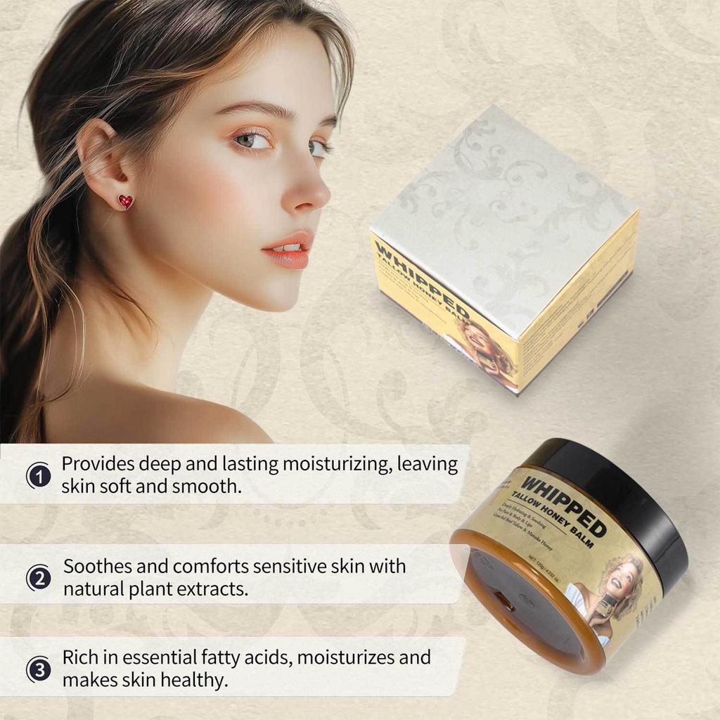 Shea Butter Cream, Shea Butter Skin Cream, Organic Shea Butter Honey Lip Balm, Deep Moisturizing For Face And Body, Fast Absorbing.