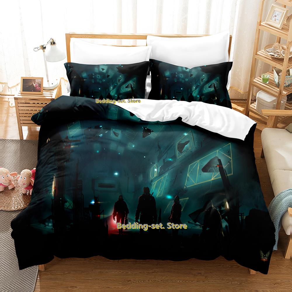 New Game Elite Dangerous Beding Set Single Twin Ful Quen King-Sized Dimensionsd Dimensions Bed Linen Set Adult People Kid Bedrom Duvetcover Sets
