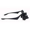 Headband Led Light Glasses Magnifier 10x 15x 20x 25x Dual Eye Loupe Lens For Watchmaker Jewelry Optical Lens Glass Magnifier