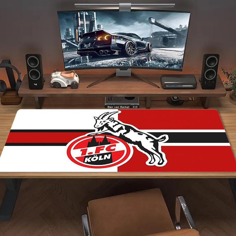 1. FC Köln Print  Cushion Non-slip Laptop Tablet Big Mousepad XXL Mat Mini PC Playmat With Lock edge