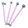 Clay Modeling Tools 4Pcs Polymer Shaping Tool Set, Sculpting Stick with Stainless Art Craft Supplies Steel Ball, 4 Size DIY Fondant Pottery Decorating
