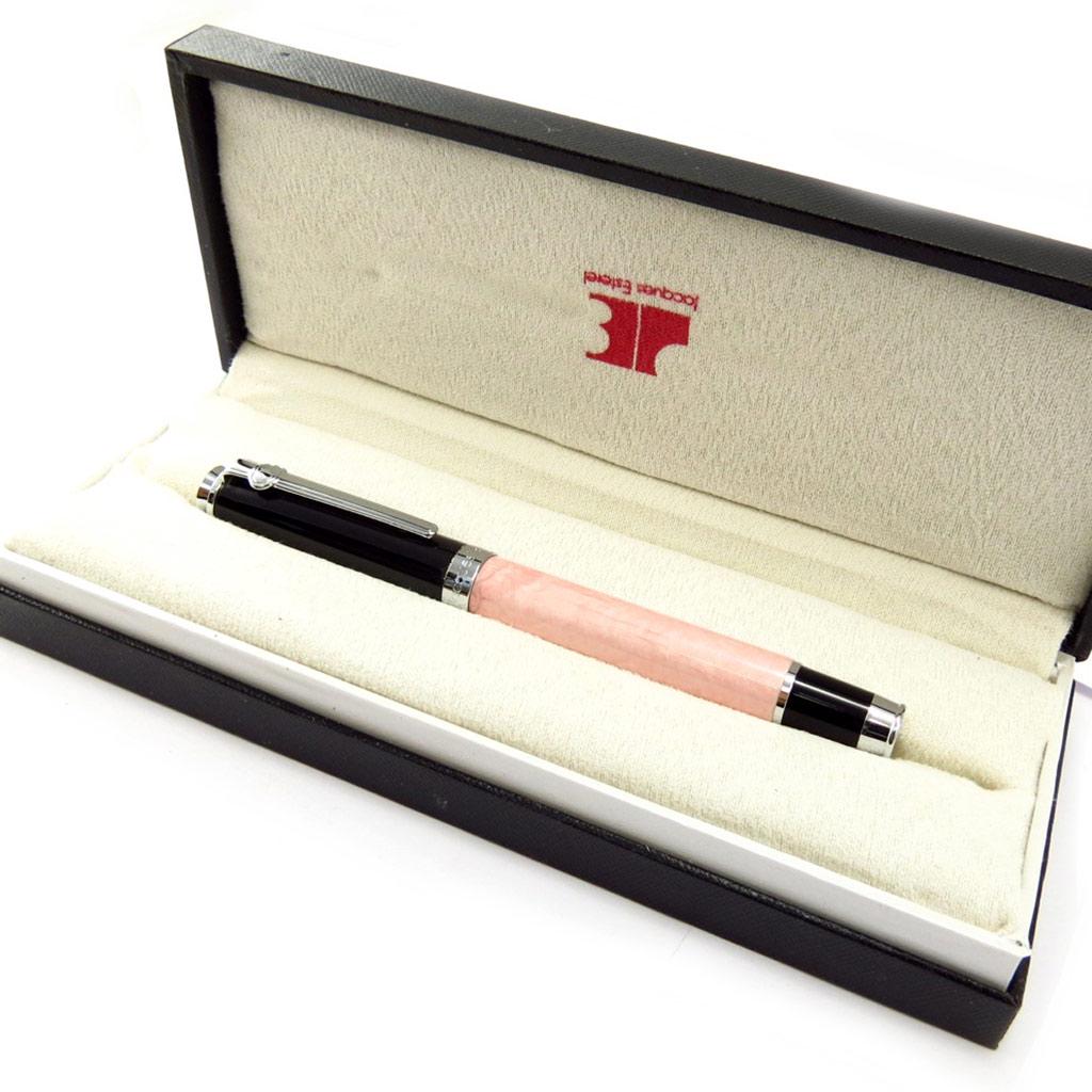 Jacques ESTEREL [K5686] - 'Jacques Esterel' Black Pearly Pink Rollerball Set