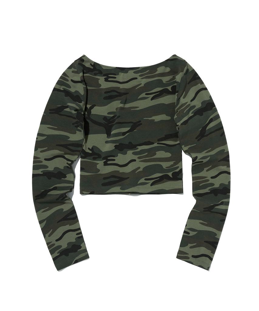 Seuweideu Pattern Crop Tee [Camo]