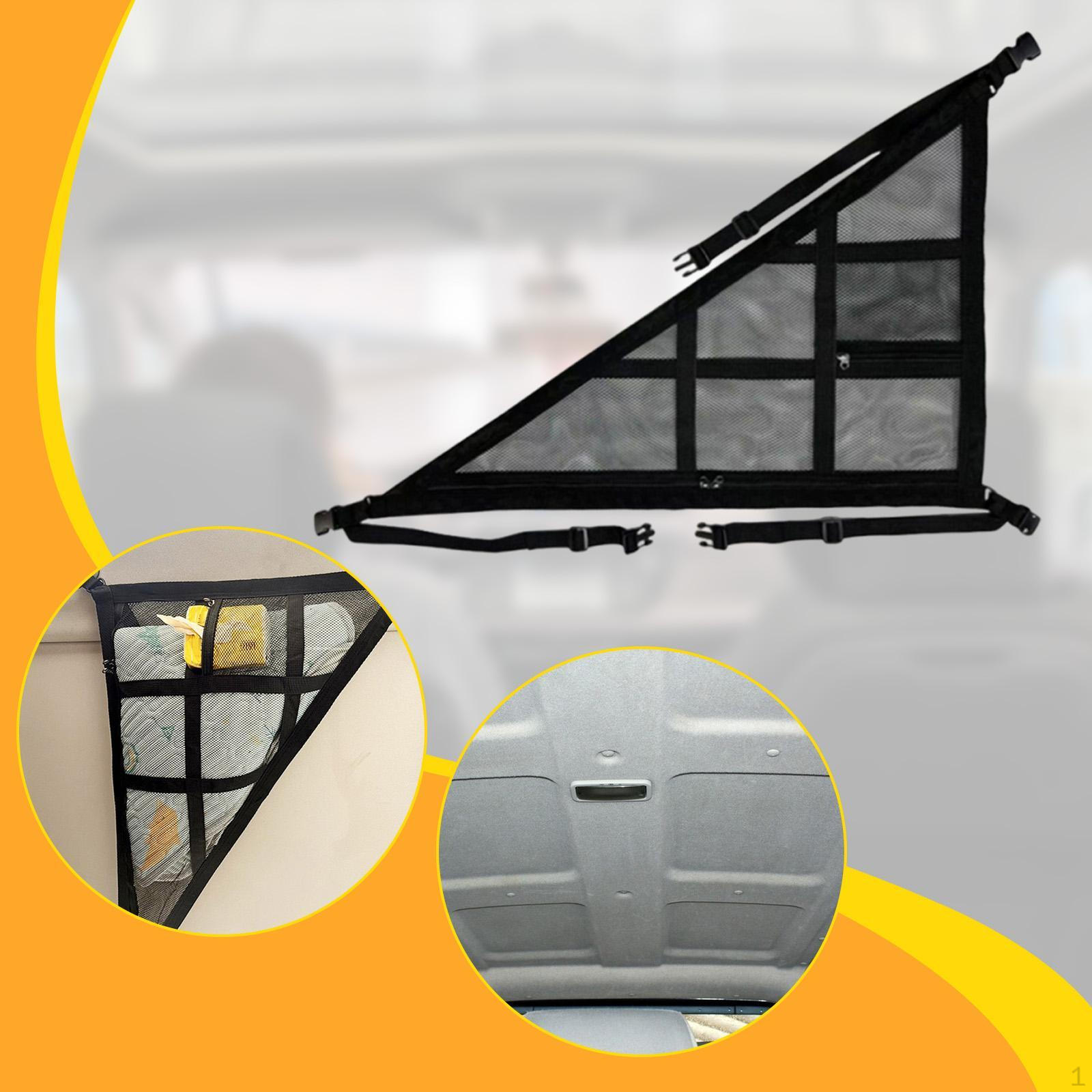 

Автомобильная потолочная грузовая сетка, органайзер для экономии места на крыше, модный аксессуар для автомобиля Black