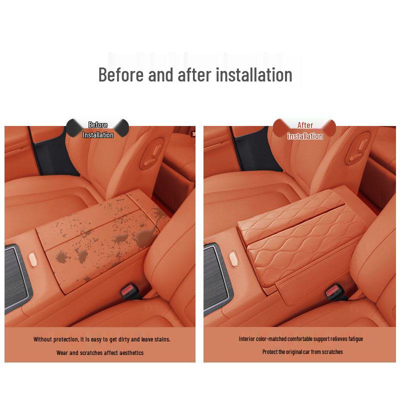 AITO M9 Armrest Box Leather Cover & Central Storage Pad
