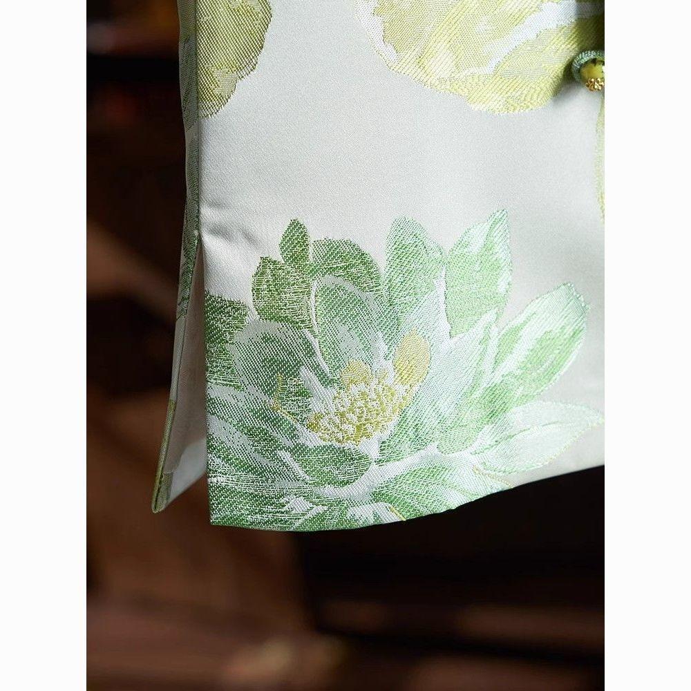 2025 Early Spring Partial Vest Diagonal Placket Women's New Luxury Women's Temperament Fashionable Antique Women's Clothing