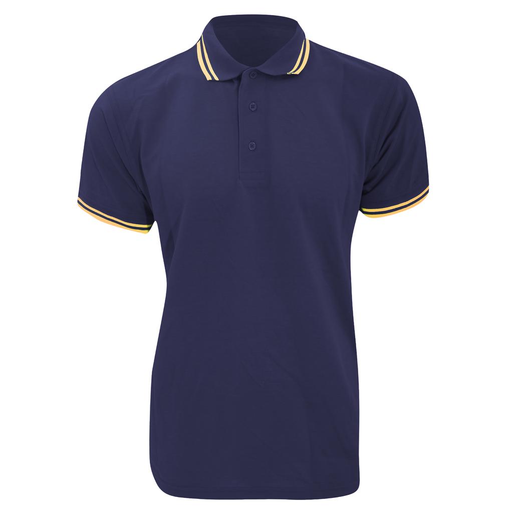 Kustom Kit Mens Tipped Piqué Short Sleeve Polo Shirt