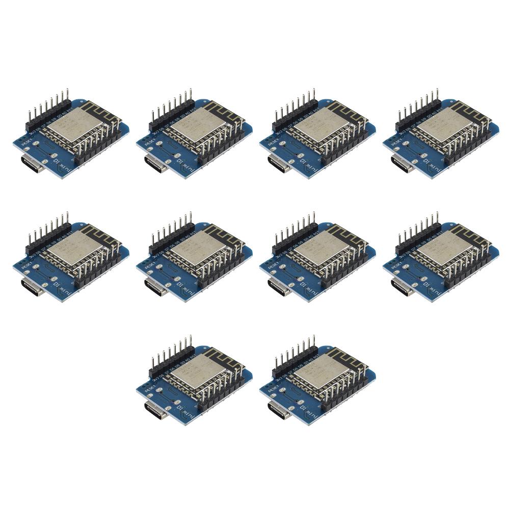 1-10 Stück WeMos D1 Mini TYP-C/Micro-USB ESP8266 ESP-12F CH340G V2 Modul WiFi D1 Mini Entwicklungsplatine 3,3V Mit Pin Für Arduino