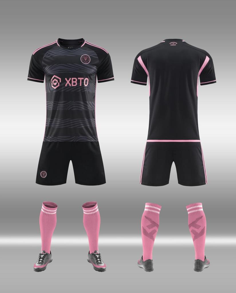 Adult football jersey set Boys Messi C Luo jersey Primary school girls class game training jersey customization