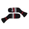 Scott Edward 10-Piece Golf Iron Headcovers, Cute Sock-Shaped, Washable, Durable Golf Club Head Protectors, Black
