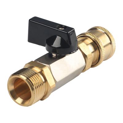Ball Valve Quick Coupling Heavy-Duty Cleaning Seamless Attachment Switch Cleaning Efficiency For M22 Hoses Hose