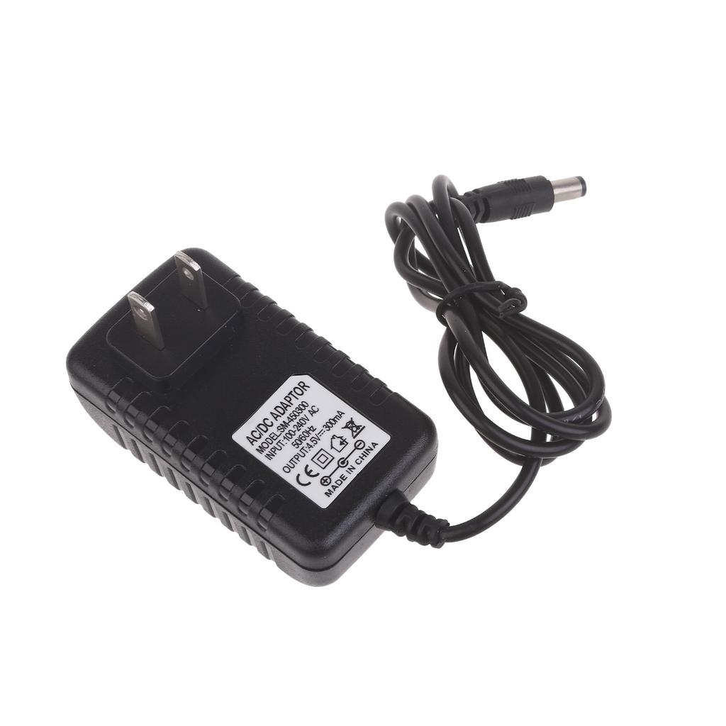 4.5V 1A/4.5V 300mA Adapter Power Supply Cord Cable Wall Charger 5.5x2.5mm Tip Negative Sleeve Positive for LED Lights